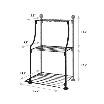 Narrow tired plant stand measurements