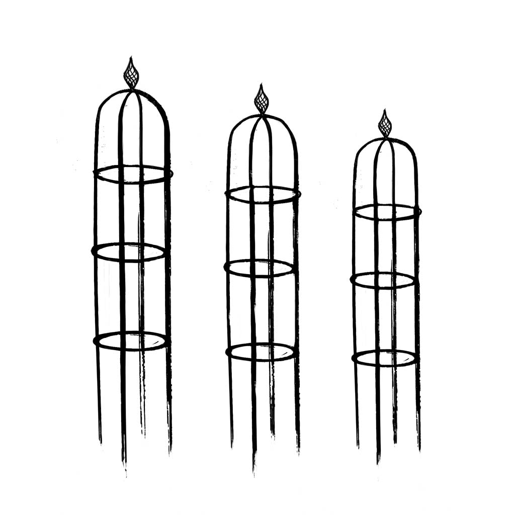 Elegance Obelisks - Set of 3 - S/M/L